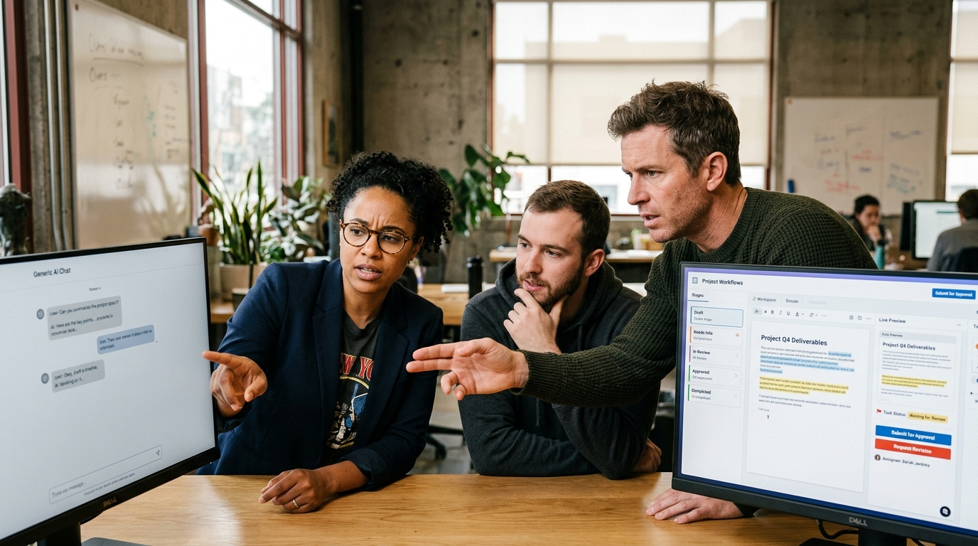 Обложка статьи: Почему почти все AI-продукты до сих пор выглядят как чат с красивой оболочкой